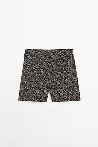 Abstract print swimsuit