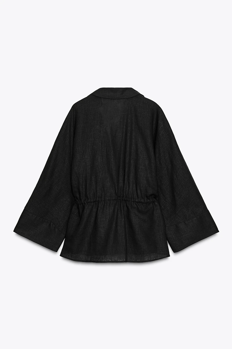 LINEN SAFARI SHIRT