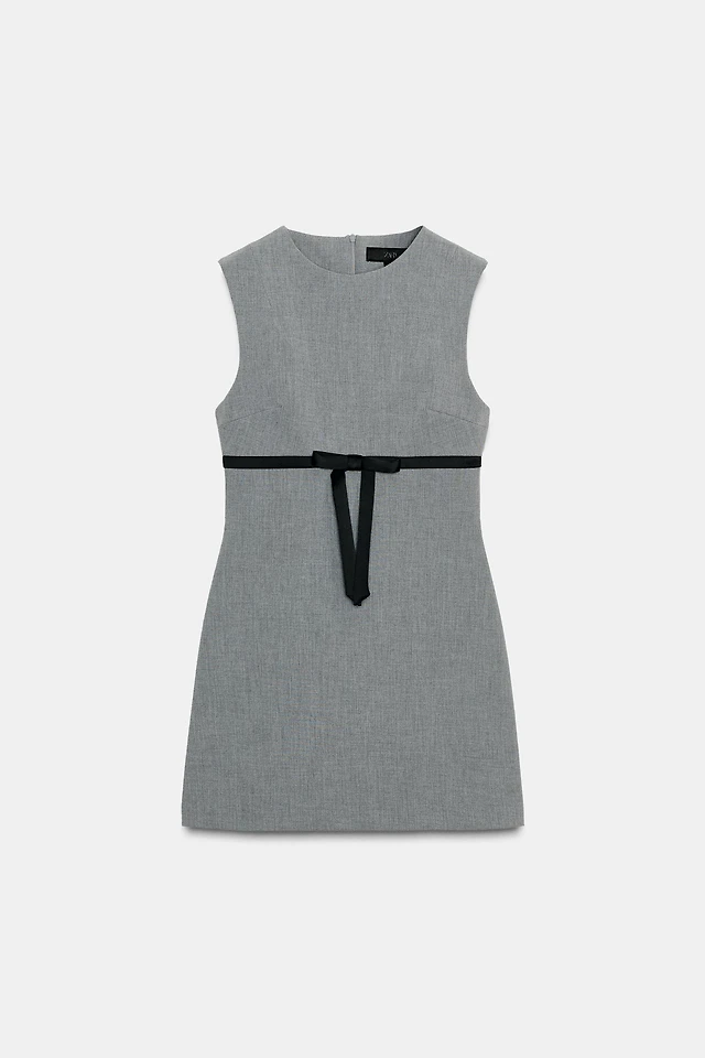 zara black bow dress Dress Party Short By Zara In Black, Size: S