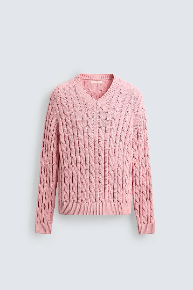 TEXTURED WOVEN JUMPER