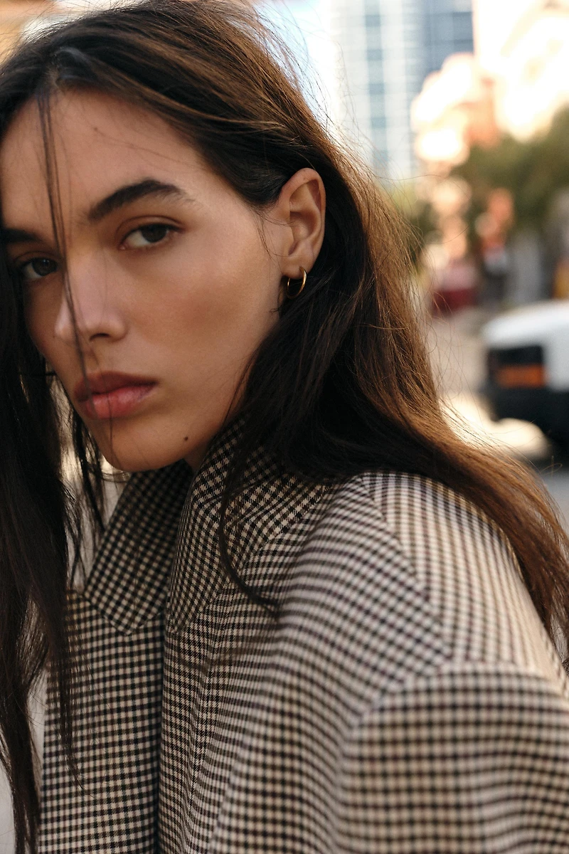 VESTE OVERSIZE À BOUTONNAGE CROISÉ