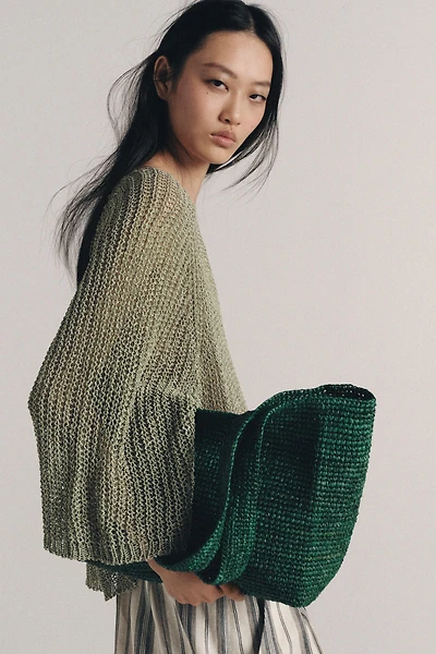 RAFFIA TOTE BAG
