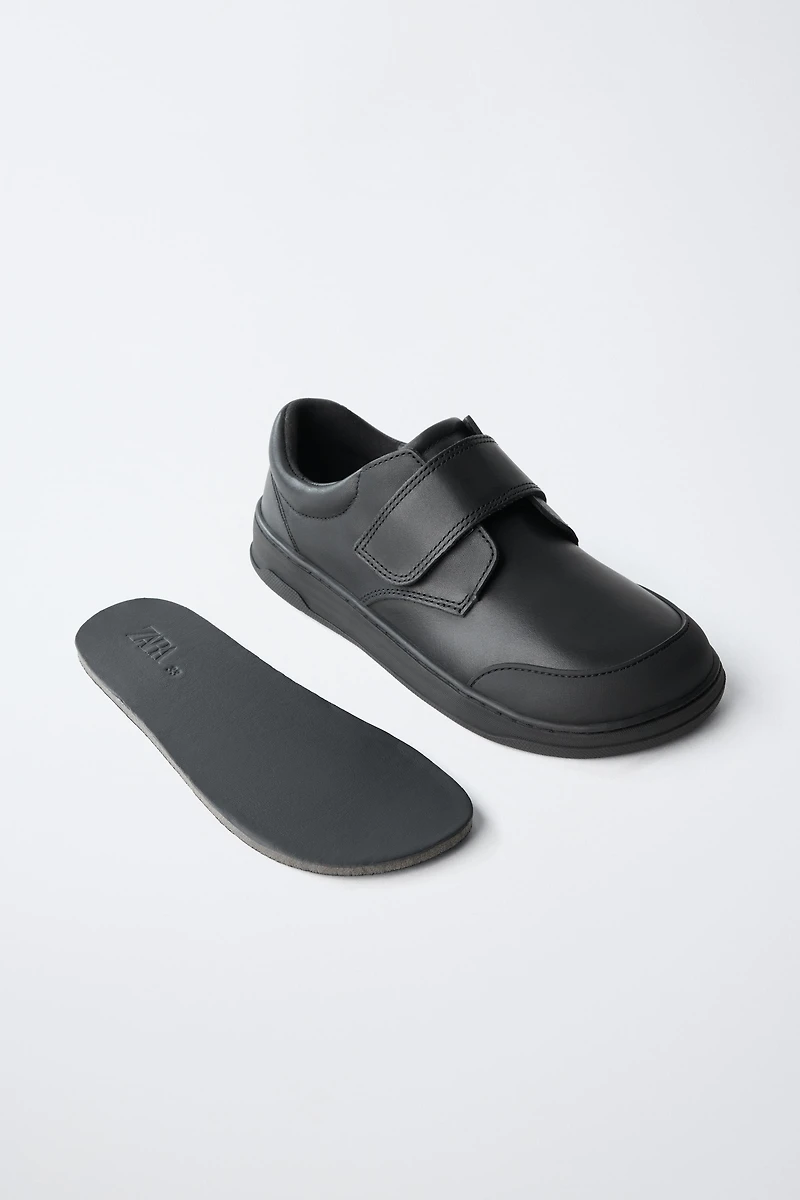 Leather Barefoot School Sneakers