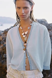 LACE SHORT SHIRT