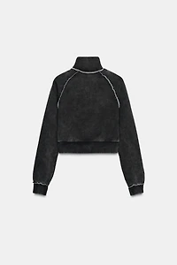 CROPPED SEAM SWEATSHIRT