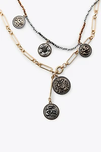 3-PACK MEDALLION CHAIN NECKLACES