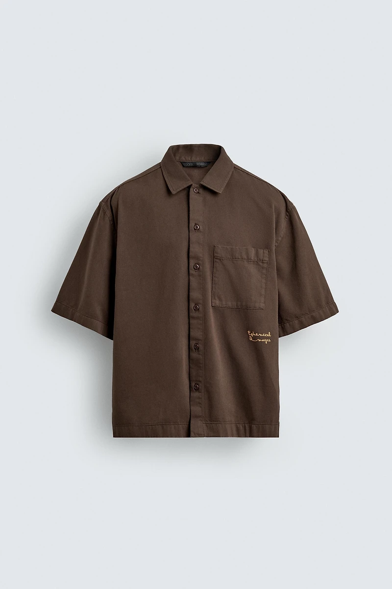 WASHED COMBINED PRINT SHIRT