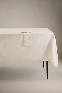 CHRISTMAS FRAMED FLORAL COTTON TABLECLOTH