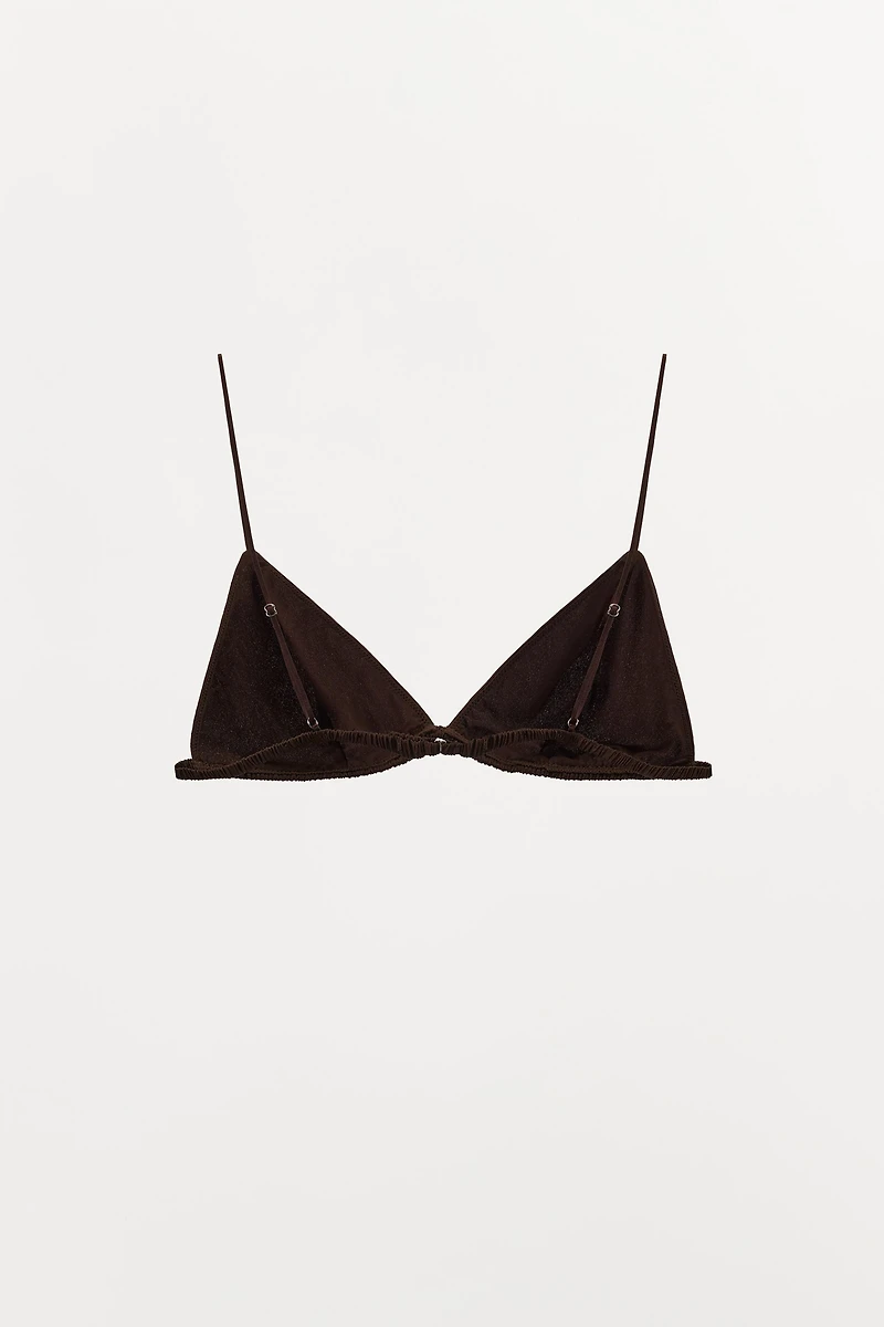 TRIANGLE BRALETTE WITH SILK