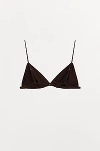 TRIANGLE BRALETTE WITH SILK