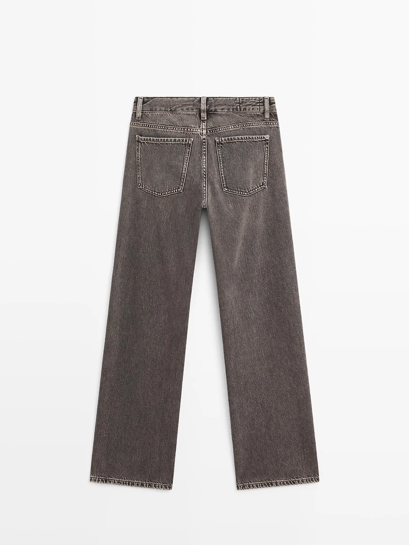 Jean straight taille basse