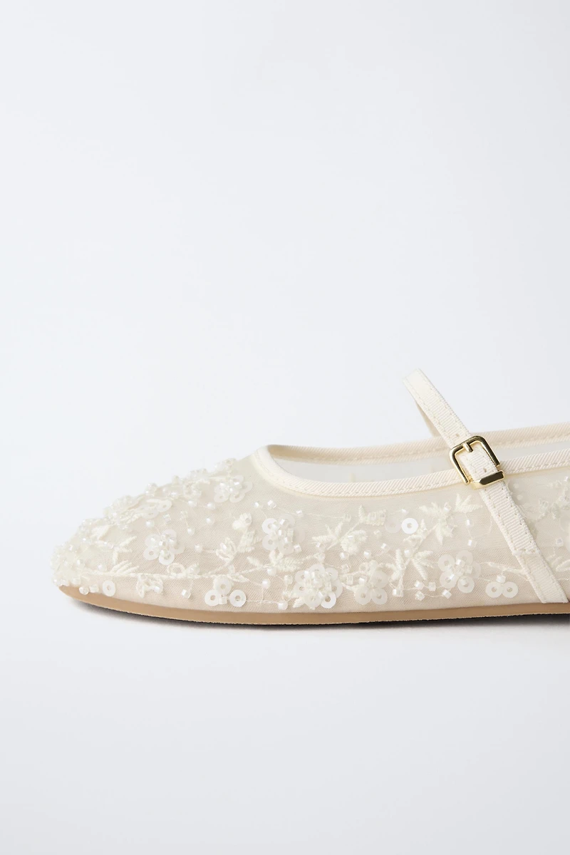 PEARL BALLET FLATS