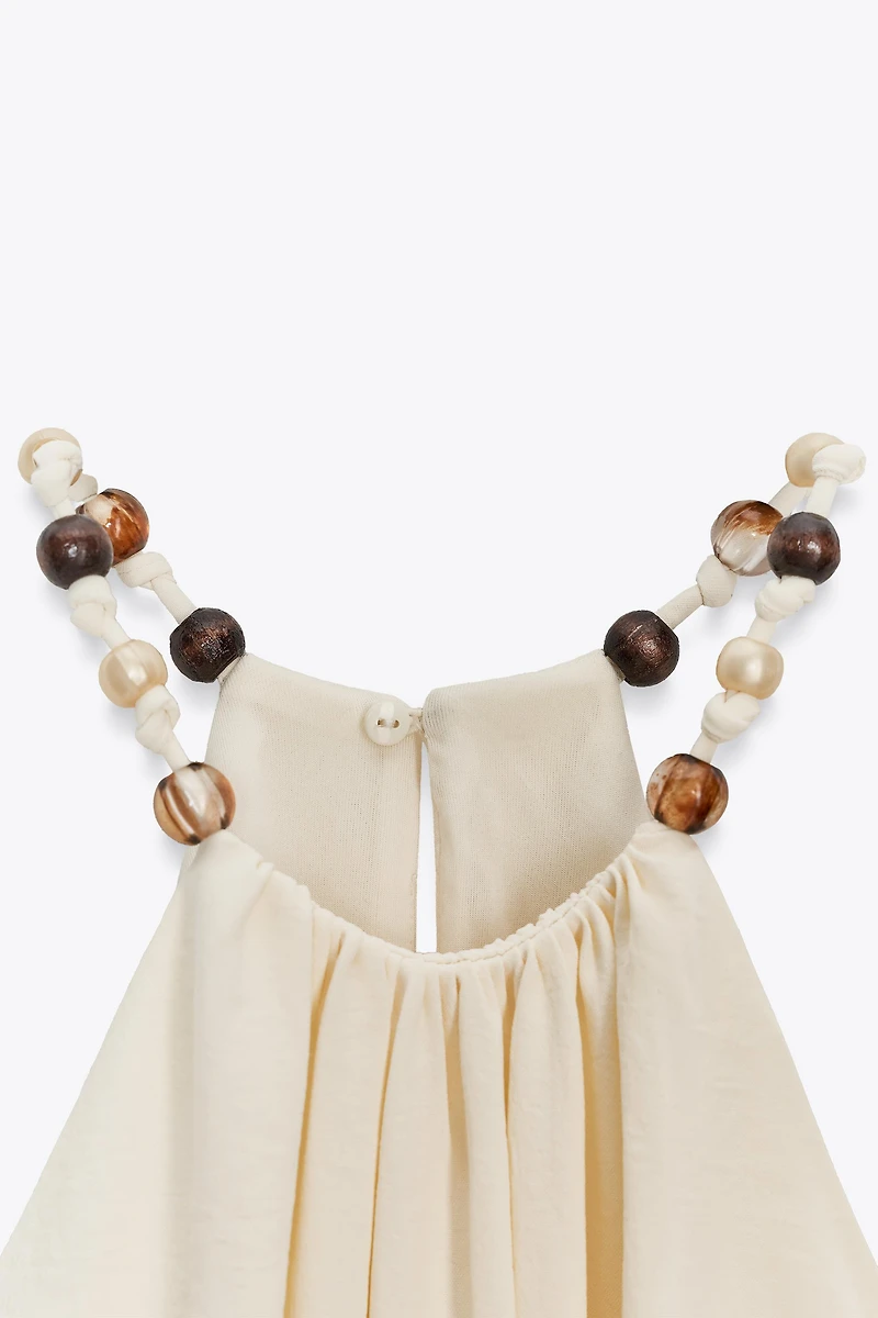 ROBE MIDI AJOURÉE NŒUD