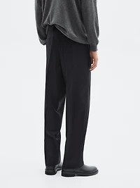 Flannel trousers with darts - LIMITED