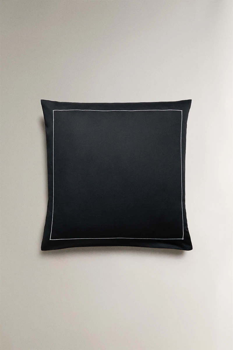 SATEEN PILLOWCASE WITH TRIM (500 THREAD COUNT)