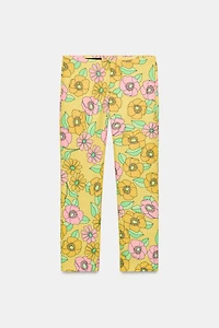 FLORAL CAPRI PANTS