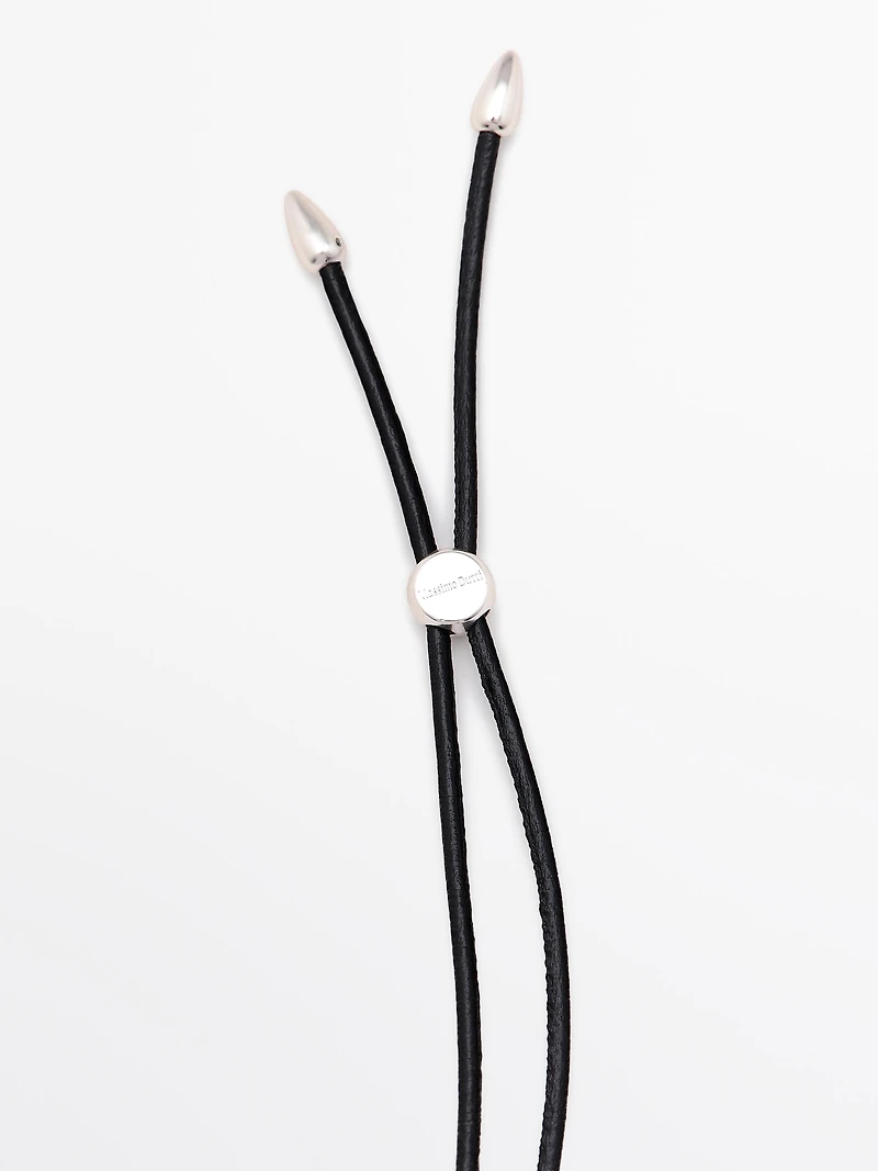 Leather pendulum pendant