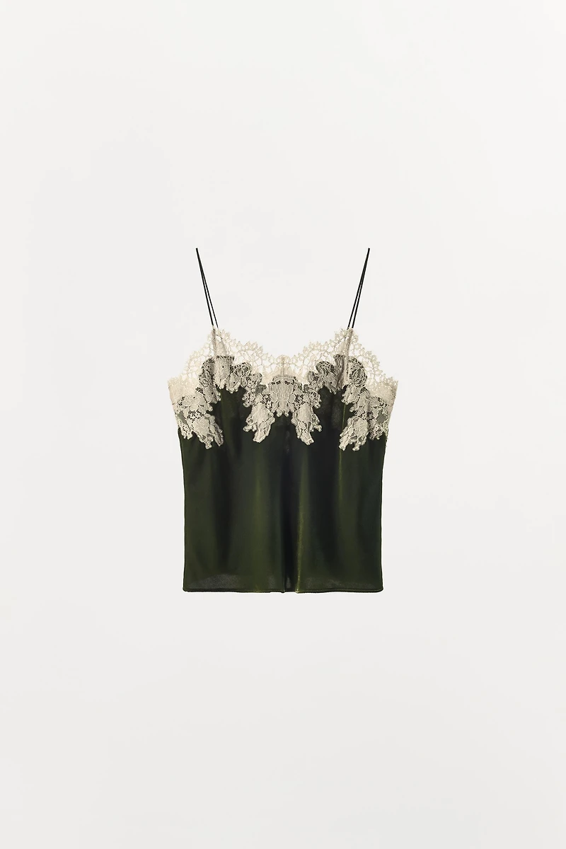 VELVET LACE TOP
