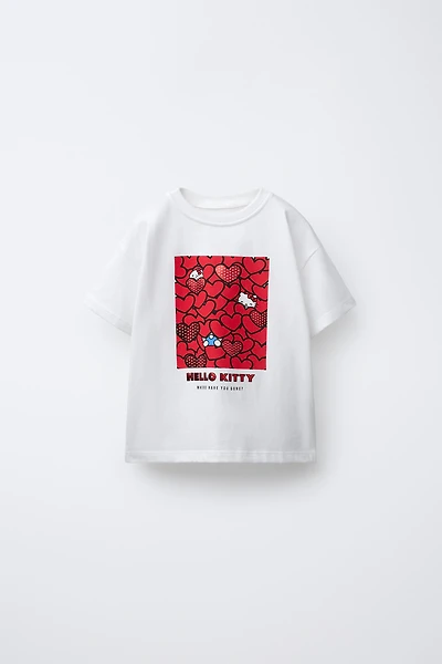HEART PRINT HELLO KITTY © SANRIO T-SHIRT