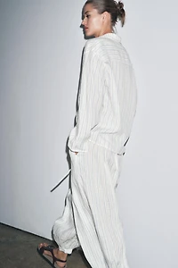 ZW COLLECTION STRIPED BALLOON PANTS