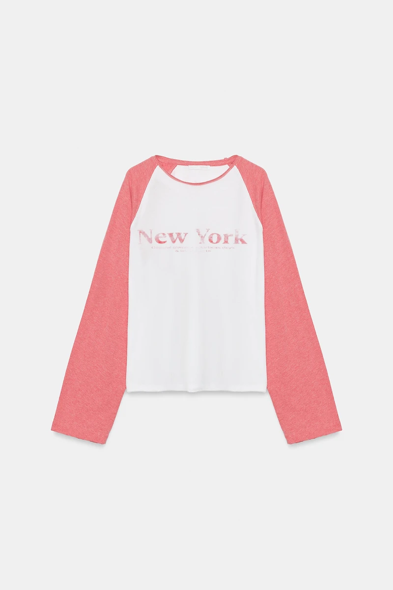 FLAMÉ RAGLAN SLEEVE T-SHIRT