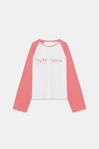 FLAMÉ RAGLAN SLEEVE T-SHIRT
