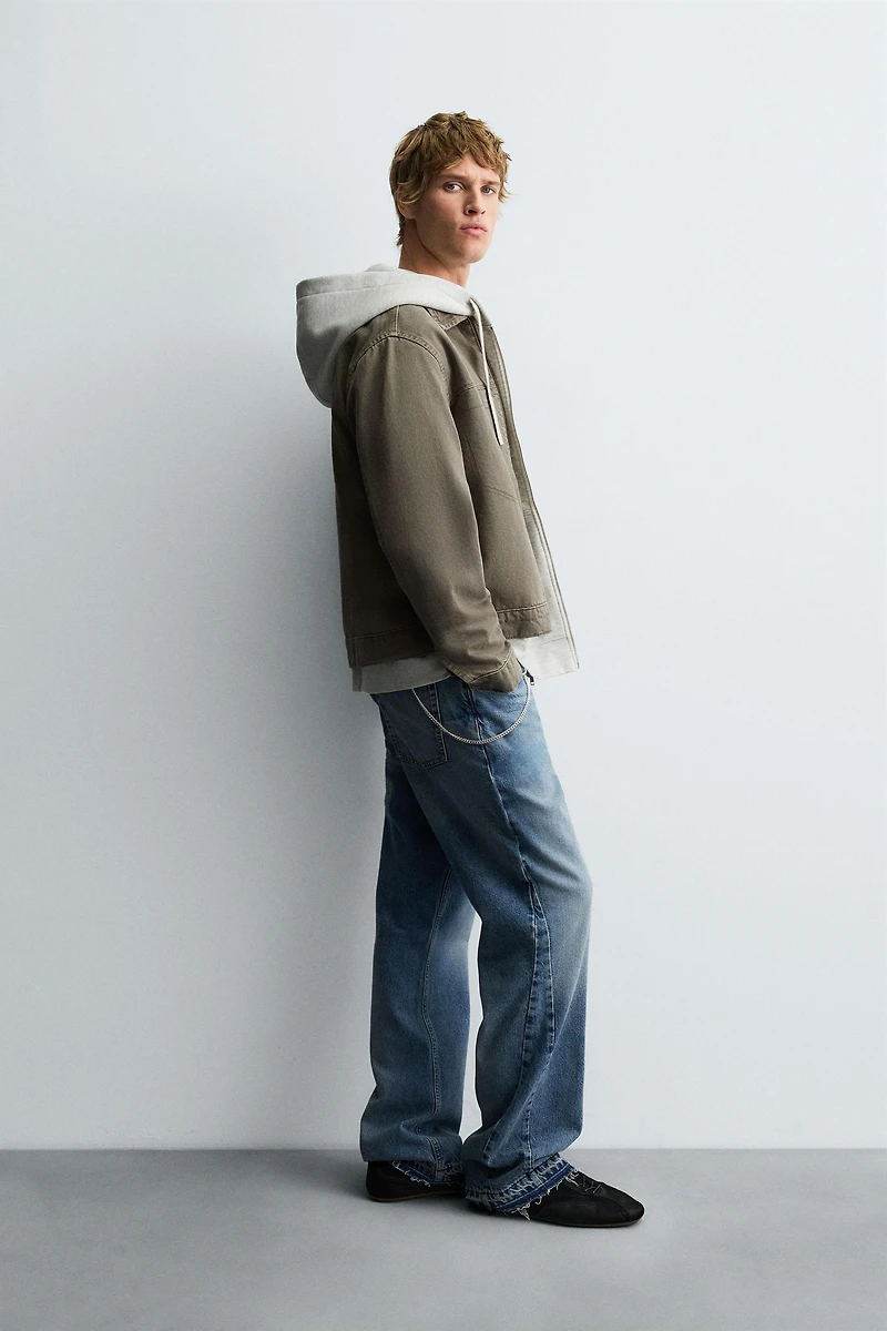 SURCHEMISE EN DENIM ZIPPÉE
