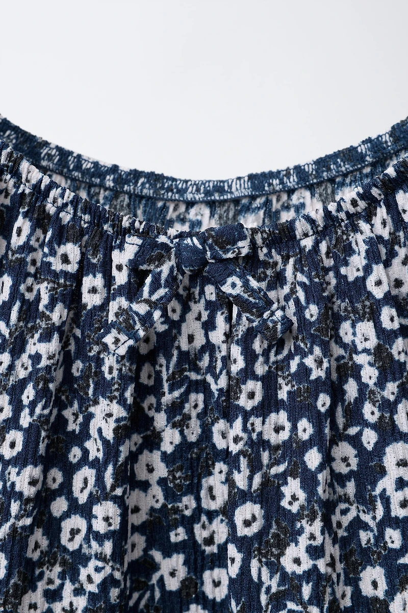 FLORAL PANEL DRESS