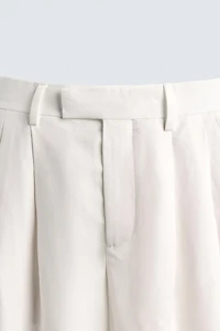 PANTALON DE COSTUME RELAXED FIT VISCOSE-LIN