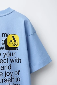 SPORTY TEXT T-SHIRT
