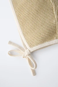 CONTRAST TRIM BONNET