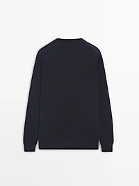 100% merino wool knit sweater