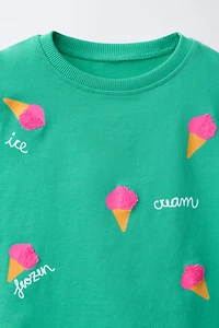 ICE CREAM PRINT T-SHIRT