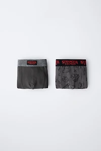 AGES 6-14 / TWO-PACK OF STRANGER THINGS ™/ © NETFLIX BOXERS
