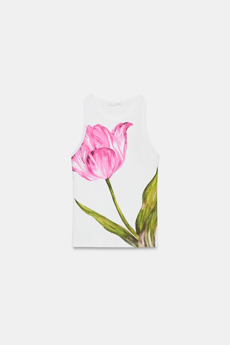 FLORAL PRINT T-SHIRT