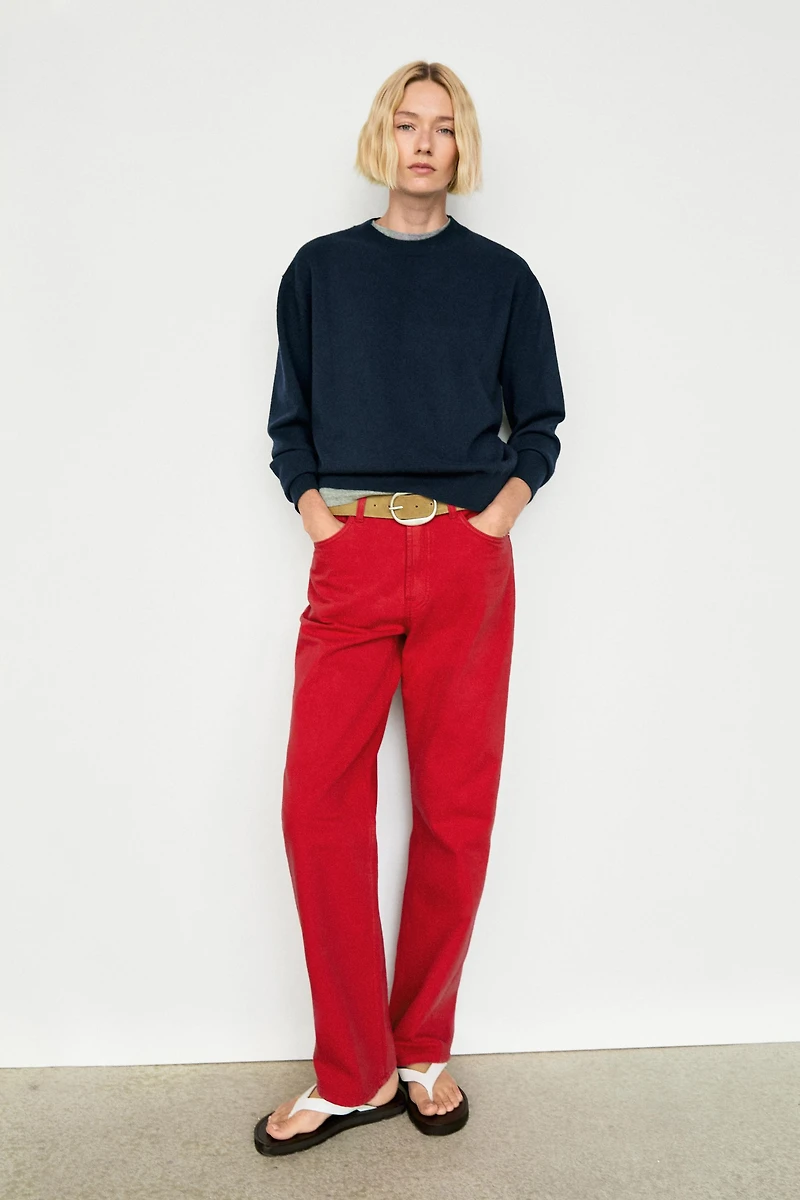 Pull manches longues 100 % cachemire