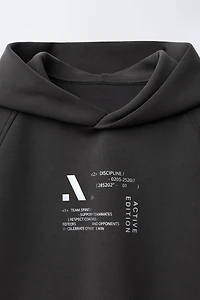 SWEAT À CAPUCHE LOGO RÉFLÉCHISSANT