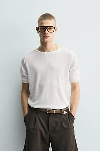 RELAXED FIT RIBBED T-SHIRT