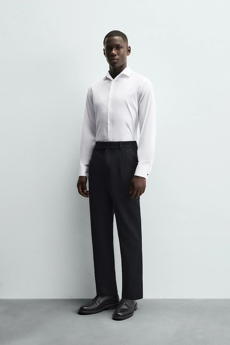 SLIM FIT FRENCH CUFF SHIRT