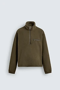 FLEECE QUARTER-ZIP SWEATSHIRT