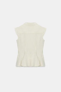 CHEMISE PEPLUM À RAYURES ZW COLLECTION