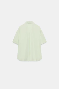 OVERSIZED STRIPED POPLIN SHIRT