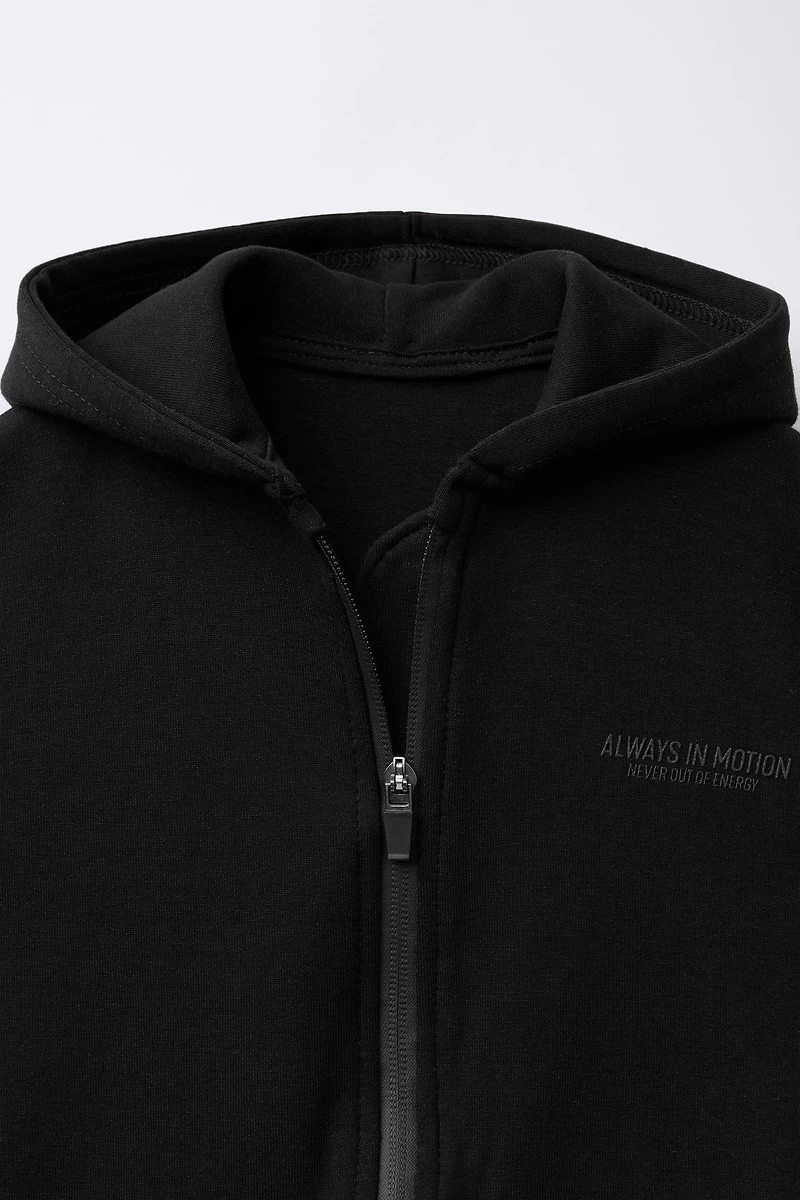 INTERLOCK ZIP SWEATSHIRT