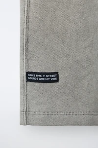 SHORT EFFET DÉLAVÉ