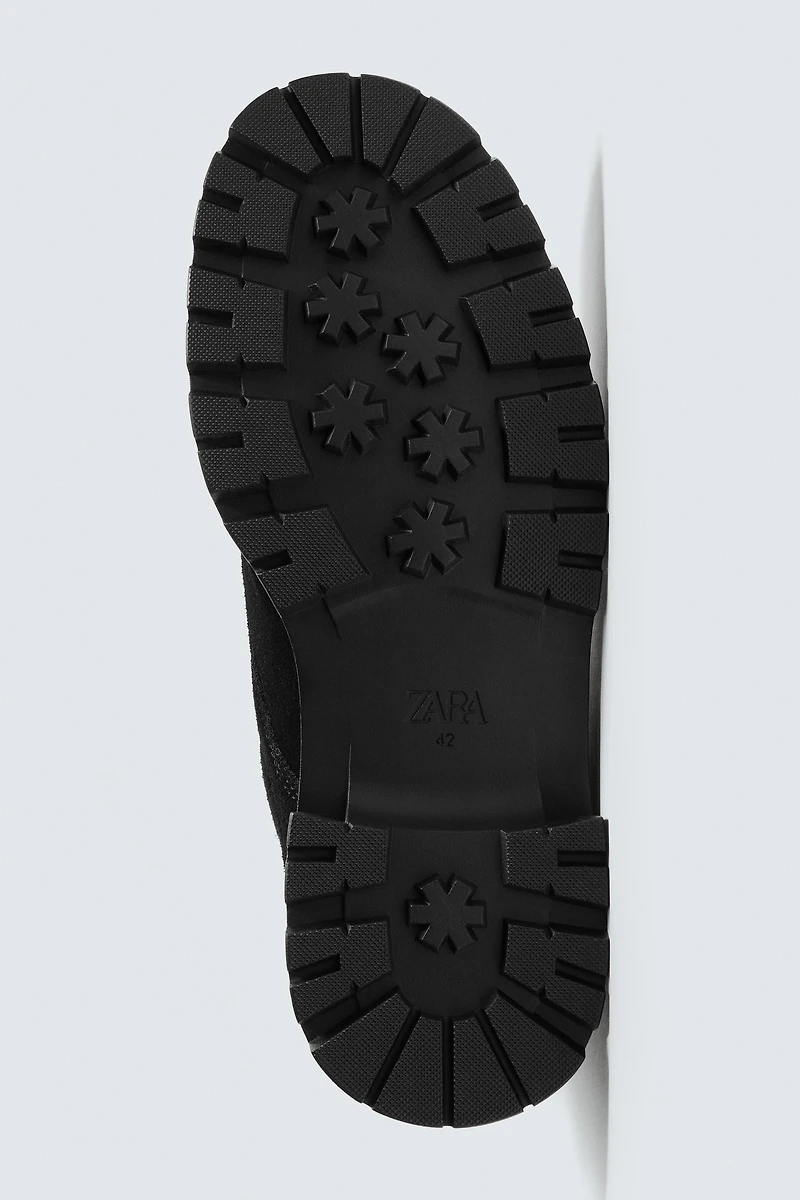 BOTTES EN CUIR AVEC LACETS CHAMPION ® X ZARA