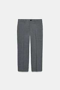 PANTALON DROIT À CARREAUX ZW COLLECTION