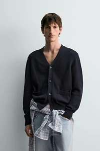 COTTON - LINEN CARDIGAN