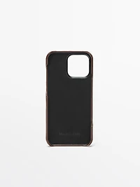 Nappa leather iPhone 16 Pro Max case