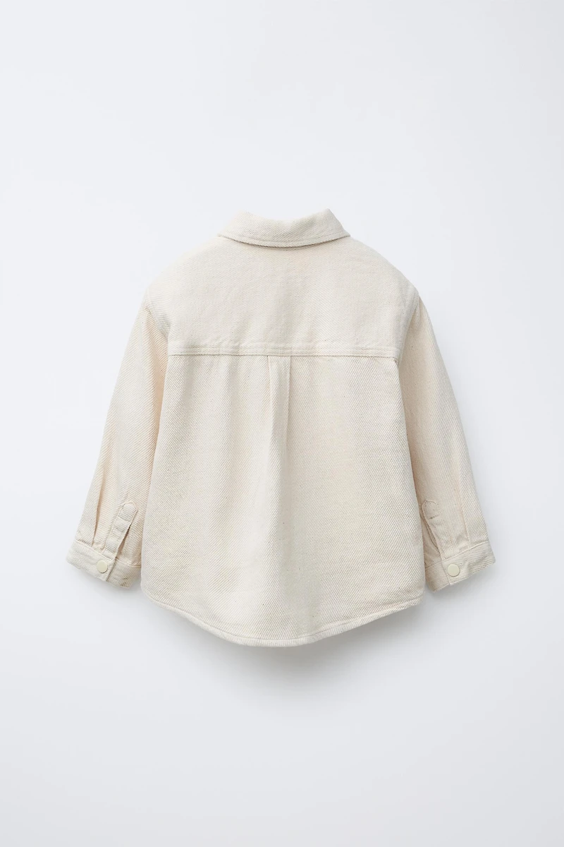 FLOWY SNAP BUTTON OVERSHIRT