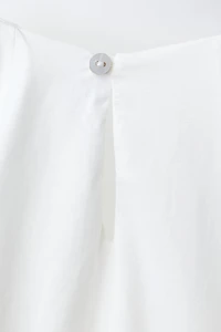BOW TRIM BALLOON DRESS